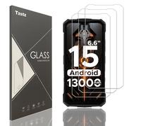 Tzstz 3 Pezzi Vetro Temperato Dello Schermo Protector per DOOGEE Fire 5/Fire 5 Ultra/Fire 5 Pro 6.6" Durezza 9H Anti Graffi HD Pellicola Protettiva Dello Schermo