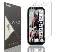 Tzstz 3 Pezzi Vetro Temperato Dello Schermo Protector per DOOGEE S118 / DOOGEE S118 PRO Durezza 9H Anti Graffi HD Pellicola di Protezione Dello Schermo