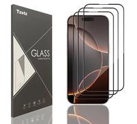 Tzstz 3 Pezzi Vetro Temperato Dello Schermo Protector per iPhone 16 Pro Durezza 9H Anti Graffi HD Pellicola Protettiva Dello Schermo