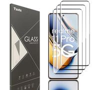 Tzstz 3 Pezzi Vetro Temperato Dello Schermo Protector per Realme 11 Pro/11 Pro Plus 5G Durezza 9H Anti Graffi Realme 11 Pro/11 Pro+ Schermo Protector