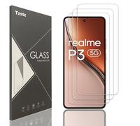 Tzstz 3 Pezzi Vetro Temperato Dello Schermo Protector per realme P3 5G/realme P3 lite 6,67" Durezza 9H Anti Graffio HD Pellicola Protettiva Dello Schermo