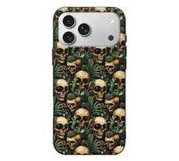TZTTZT Cactus Big Eyes Skull Print Compatibile con iPhone 17 Pro Max Custodia sottile e carina compatibile con iPhone 17 Pro Max, controllo della fotocamera, protezione antiurto
