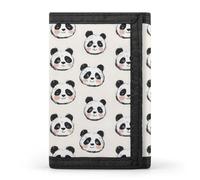 TZTTZT Carino Cartoon Panda 1 Portafoglio Stampa per Uomo, 8 Porta Carte di Credito Sottile Minimalista Tasca Frontale Piccolo Mens Bifold Portafogli