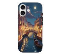 TZTTZT Classic Canal Print No.9 Custodia compatibile con iPhone 17, sottile, carina custodia compatibile con iPhone 17, controllo della fotocamera, protezione antiurto, resistente ai graffi