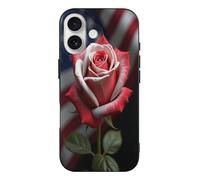 TZTTZT Classy Rose Flag Print No.554 Custodia compatibile con iPhone 17 Custodia sottile e carina compatibile con iPhone 17, controllo della fotocamera, protezione antiurto, resistente ai graffi
