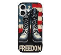 TZTTZT Cool Boot Flag Print No.47 Compatibile con iPhone 17 Custodia sottile e carina compatibile con iPhone 17, controllo della fotocamera, protezione antiurto, resistente ai graffi, multicolore