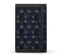 TZTTZT Cool Lion Gold Eyes Print Wallet per uomo, 8 porta carte di credito, sottile e minimalista, tasca frontale, piccoli portafogli da uomo bifold