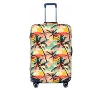 TZTTZT Copertura protettiva per bagagli, con stampa di paesaggi hawaiani sfumati, per valigie da pollici, Nero , 18-21