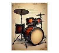 TZTTZT Diamond Art Kit per adulti - Stampa realistica e moderna a tamburo n. 36, kit per pittura con diamanti per adulti principianti, senza cornice, decorazione da parete per la casa