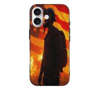 TZTTZT Flag Soldier Print No.36 - Custodia compatibile con iPhone 17, sottile, carina, compatibile con iPhone 17, controllo della fotocamera, protezione antiurto, resistente ai graffi, multicolore