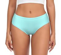TZTTZT Intimo da donna senza cuciture, stampa acquamarina chiara, slip da donna, slip bikini mutandine, Nero, XS