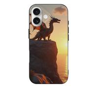 TZTTZT Magical Orange Dragon-A Print Compatibile con iPhone 17 Custodia sottile e carina compatibile con iPhone 17, controllo della fotocamera, protezione antiurto, resistente ai graffi