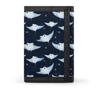 TZTTZT Portafoglio da uomo con stampa di razza blu, 8 scomparti per carte di credito, sottile e minimalista, tasca frontale piccola, portafogli bifold da uomo