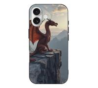 TZTTZT Red Dragon-A Print - Custodia compatibile con iPhone 17, sottile, carina custodia compatibile con iPhone 17, controllo della fotocamera, protezione antiurto, resistente ai graffi