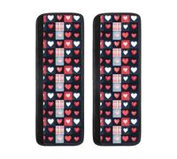 TZTTZT Set di 2 coperture per maniglie del frigorifero con stampa a quadri in denim, regolabili, antiscivolo, per lavastoviglie, forno, cucina, decorazione