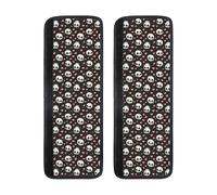 TZTTZT Set di 2 coperture per maniglie del frigorifero con stampa di teschi e cuori, regolabili, antiscivolo, per lavastoviglie, forno, cucina, decorazione