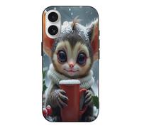 TZTTZT Simpatica stampa elfo n. 8 compatibile con iPhone 17, custodia sottile e carina, compatibile con iPhone 17, controllo della fotocamera, protezione antiurto, resistente ai graffi, multicolore