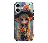 TZTTZT Stampa elfo dei cartoni animati n. 15 compatibile con iPhone 17, custodia sottile e carina, compatibile con iPhone 17, controllo della fotocamera, protezione antiurto, resistente ai graffi