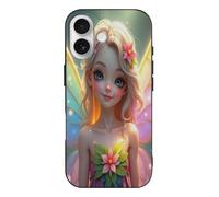 TZTTZT Stampa elfo fiore n. 88 compatibile con iPhone 17 custodia sottile e carina compatibile con iPhone 17, controllo della fotocamera, protezione antiurto, resistente ai graffi