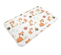 TZTTZT Tappeto da bagno con stampa a palline, 76 x 50 cm, assorbente, antiscivolo, lavabile in lavatrice, tappetino da doccia per bagno