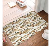 TZTTZT Tappeto da bagno con stampa di paesaggi rurali, 40,6 x 61 cm, antiscivolo, assorbente, lavabile in lavatrice, tappetino da bagno per doccia