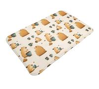 TZTTZT Tappeto da bagno con stampa di porcellini d'India, 76 x 50 cm, assorbente, antiscivolo, lavabile in lavatrice, tappetino da doccia per bagno
