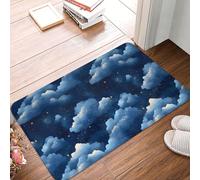 TZTTZT Zerbino per porta d'ingresso, per interni ed esterni, 40,6 x 61 cm, stampa nuvola, stelle, cielo, tappeto da cucina per pavimento, lavabile, sottile, adatto sotto la porta, tappetino da bagno