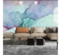 Tzxztt Astratto Colorato Inchiostro Marmo Arte Moderna Carta Da Parati 3D Seta Pregiata Testurizzata Ideale Per La Camera Letto Del Soggiorno-350cm×256cm