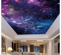Tzxztt Bello Da Sogno Cielo Stellato Universo Stelle Moderna Carta Da Parati 3D Seta Pregiata Testurizzata Ideale Per La Camera Letto Del Soggiorno-350cm×256cm