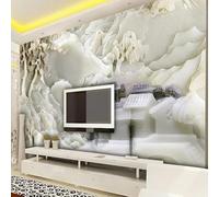 Tzxztt Creatività Scultura In Giada Alberi Architettura Arte Moderna Carta Da Parati 3D Seta Pregiata Testurizzata Ideale Per La Camera Letto Del Soggiorno-150cm×105cm