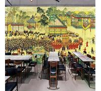 Tzxztt Disegnato A Mano Architettura Di Palazzo Di Lusso Funzionari Riunione Mattutina Moderna Carta Da Parati 3d Seta Pregiata Testurizzata Ideale Per La Camera Letto Del Soggiorno-430cm×300cm