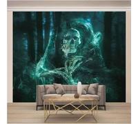 Tzxztt Foresta Cupa Teschio Astratto Creativo Moderna Carta Da Parati 3D Seta Pregiata Testurizzata Ideale Per La Camera Letto Del Soggiorno-400cm×280cm