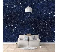 Tzxztt Stereoscopico Stella Blu Notte Stellata Moderna Carta Da Parati 3d Seta Pregiata Testurizzata Ideale Per La Camera Letto Del Soggiorno-150cm×105cm