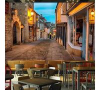 Tzxztt Tridimensionale Minimalista Città Architettura Strade Moderna Carta Da Parati 3D Seta Pregiata Testurizzata Ideale Per La Camera Letto Del Soggiorno-250cm×170cm