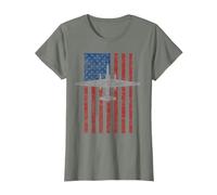 U-2 Dragonlady Spyplane - T-shirt vintage con bandiera Maglietta