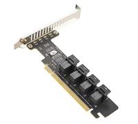 U.2 Scheda di espansione PCIE, scheda adattatore PCIE a U.2, PCIE X16 a 4 porte U.2 NVME SFF-8643/8639 schede di espansione con indicatore LED PCIE 4.0 Scheda Breakout PH49-4P