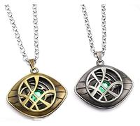 U/B 2 pezzi Doctor Strange Collana Occhio di Agamotto Costume Prop Pietra Pendente, Agamotto