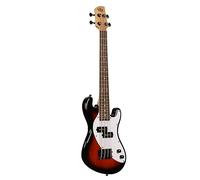 U-Bass Solid Body a 4 stringhe, Tobacco Burst, Fretted, con borsa