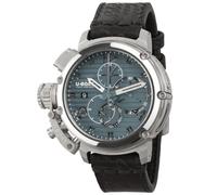 U-Boat Chimera 46mm chrono ss blu orologio Uomo Analogico Automatico con cinturino in Pelle di vitello 9589