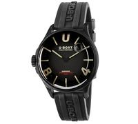 U-Boat Darkmoon 40 mm Black ipb Orologio analogico al quarzo con cinturino in gomma 9019/A