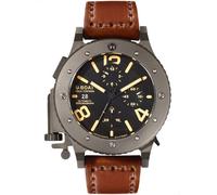 U-Boat Orologio unisex U-42 BK CHRONO 53 MM cronografo automatico pelle 6475, marrone/nero, cinghia