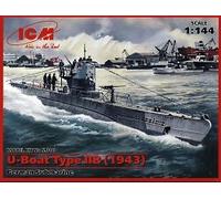 U-Boat Type IIB 1943 German Submarine 1:144 ICMS010 - icm modellismo