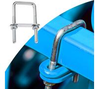 U Bolt Ferretto in acciaio inox con ciondolo a vite M10 e dado, M10 x 40 x 110, 4 bulloni
