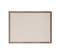 U Brands Bacheca di Tela, 119x89 cm, Cornice in Legno Rustico, Superficie di Fissaggio Industriale