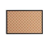 U Brands Cork Bulletin Board, 50,8 x 40,6 cm, telaio in legno nero, moda design stampa (modelli possono variare) 23 x 35 Inches Black