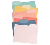 U Brands Set di cartelle portadocumenti, con linguette super, certificato FSC, 48 pezzi