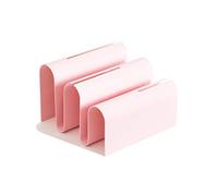 U Brands Sorter di lettere in metallo, accessorio da tavolo, collezione Arc, rosa