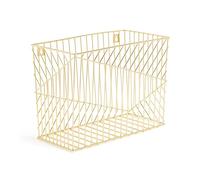 U Brands Vena Collection, organizer in metallo da appendere, formato lettera, accessorio da scrivania, colore oro