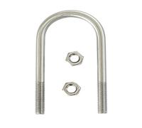 U bulloni, Bullone a U allungabile M6 M8 304 Bullone a fibbia Vite a forma di U Morsetto for tubi Clip a U Raccordo con dado deflettore Combinazione(M8x77x110mm 1set)