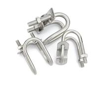 U bulloni, Morsetto a doppia U in acciaio inossidabile 304/vite a U/bullone a croce a U(1set M8x60x60)